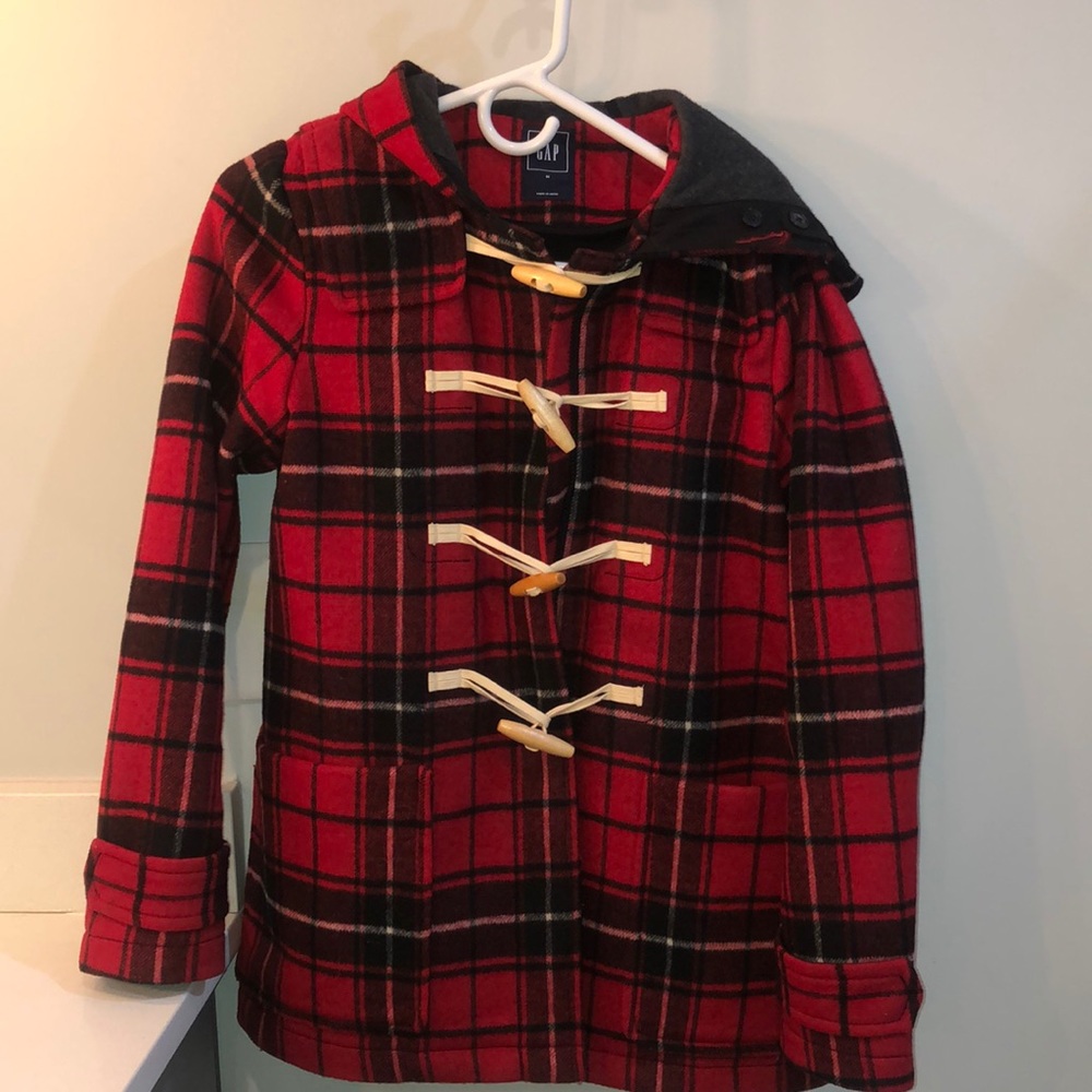 Gap women’s plaid trench coat